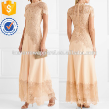 Crepe and Lace Gown Manufacture Wholesale Fashion Women Apparel (TA3101D)